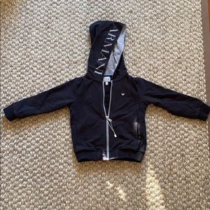 3T Armani Junior black Hoodie.